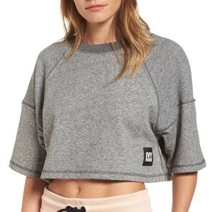 Ivy Park Raw Edge Crop Top XXS (NWOT)